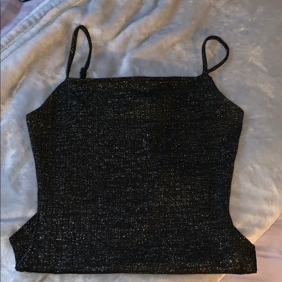 Forever 21 Sparkly Black Body Suit - Picture 1 of 3